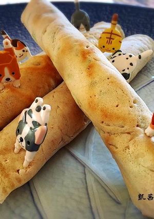 A picture of Scallion Egg Pancake Rolls.