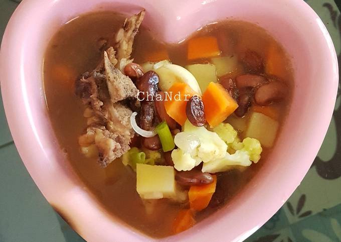 Resep Sup brenebon aka sop kacang merah tulang sapi Anti Gagal