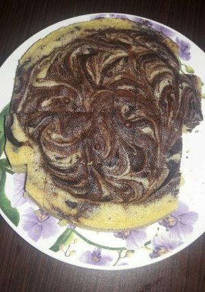 Foto resep Marble butter cake kukus