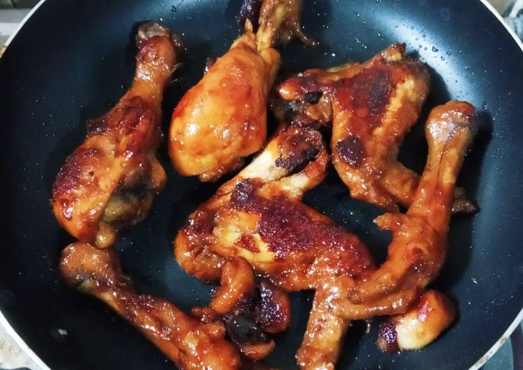 Langkah Mudah untuk Membuat Ayam bakar teflon praktis dan enak, Lezat