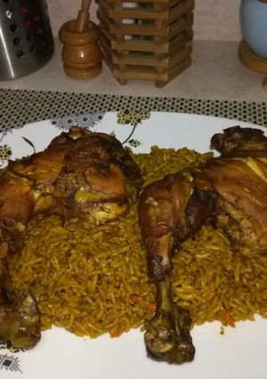 صورة لوصفة الكبسه بالفراخ