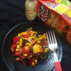 #flame fry veggies A picture of #flame fry veggies.