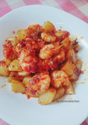 Foto resep Sambel udang kentang