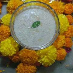 A picture of Poppy seeds and Almond kheer.