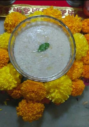 A picture of Poppy seeds and Almond kheer.