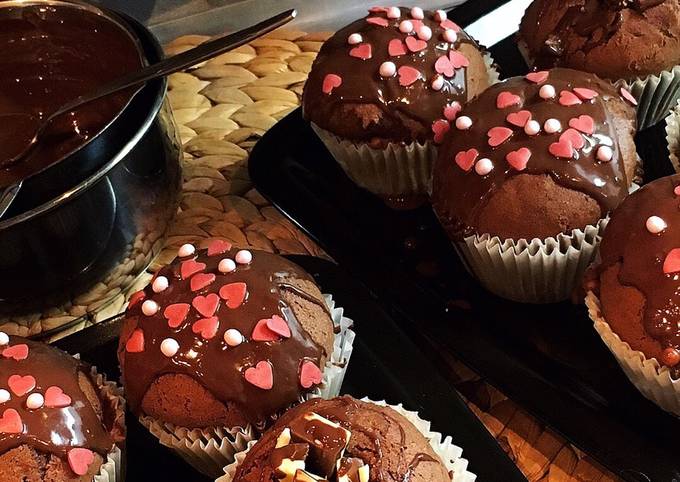 Narancsos kakaós, mercis muffin 🍊🍫🧡 recept foto