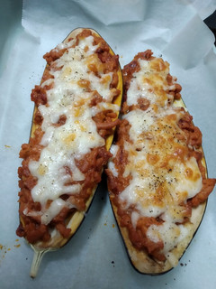 Una foto de Berenjenas rellenas al horno