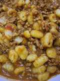 باستا البطاطا باللحم المفروم Gnocchi