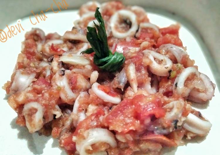 Resep 55). Cumi Saos Padang (ala anak kos)~Recook🦑, Sempurna