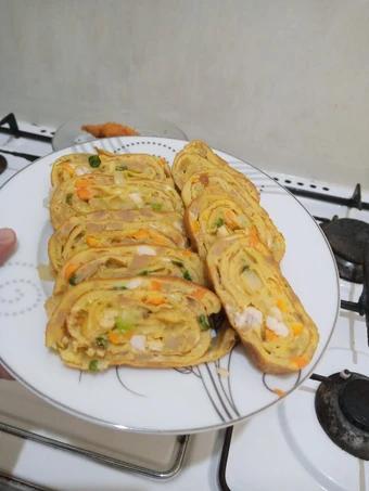 Langkah Gampang Membikin Resep Telur dadar gulung / gyeran mari yang  Bikin Ketagihan Anti Ribet, Bisa Manjain Lidah