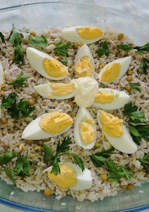 Una foto de Ensalada de arroz y sardina