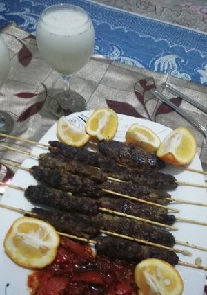 عکسی از دستور کباب چوبی