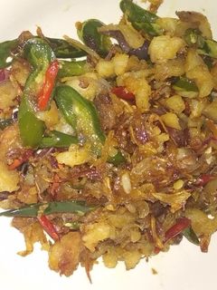 Foto resep Ikan asin jambal roti cabe ijo