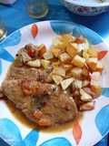 Cuadril de cerdo a la cerveza blanca y mostaza