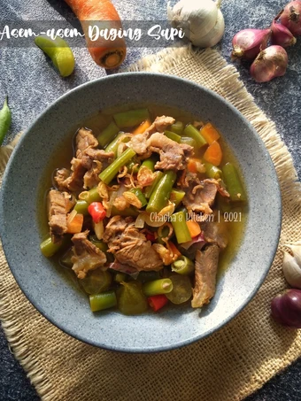 Langkah Gampang Menyiapkan Resep Asem-asem Daging Sapi yang Enak