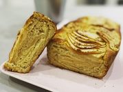 Une photo de gâteau aux pommes healthy