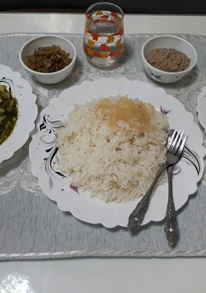 عکسی از دستور باقالا قاتوق با ماهی طعم دار شده (ناهار)