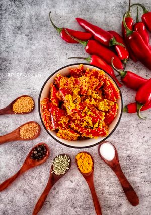A picture of Red Chilli Pickle.
