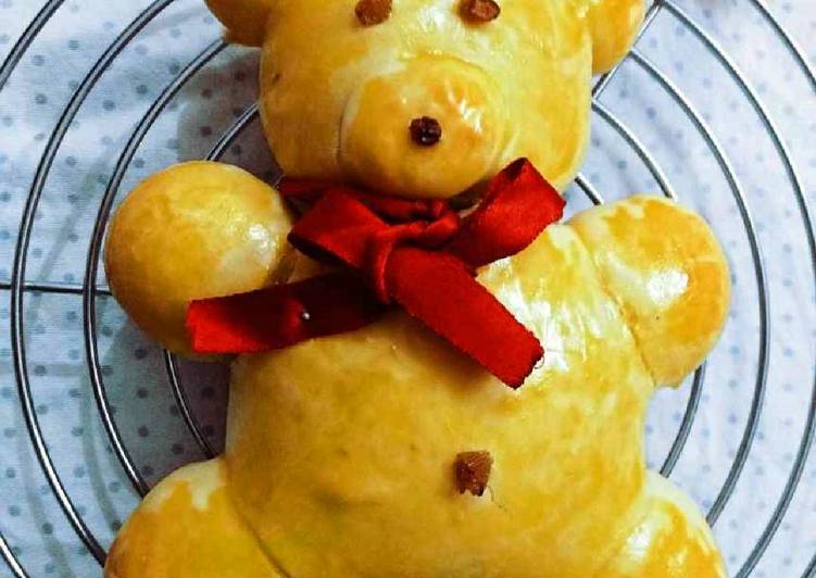 Recipe of Any-night-of-the-week Sweet teddy bear bread