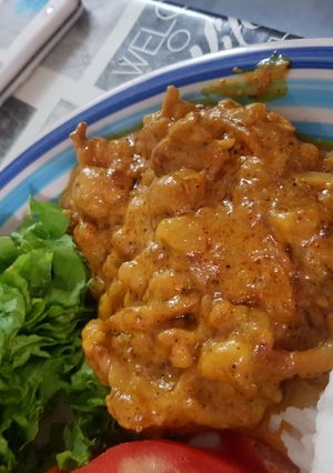 Una foto de Pollo al Curry