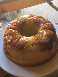 Una foto de Torta invertida de pera 🍐