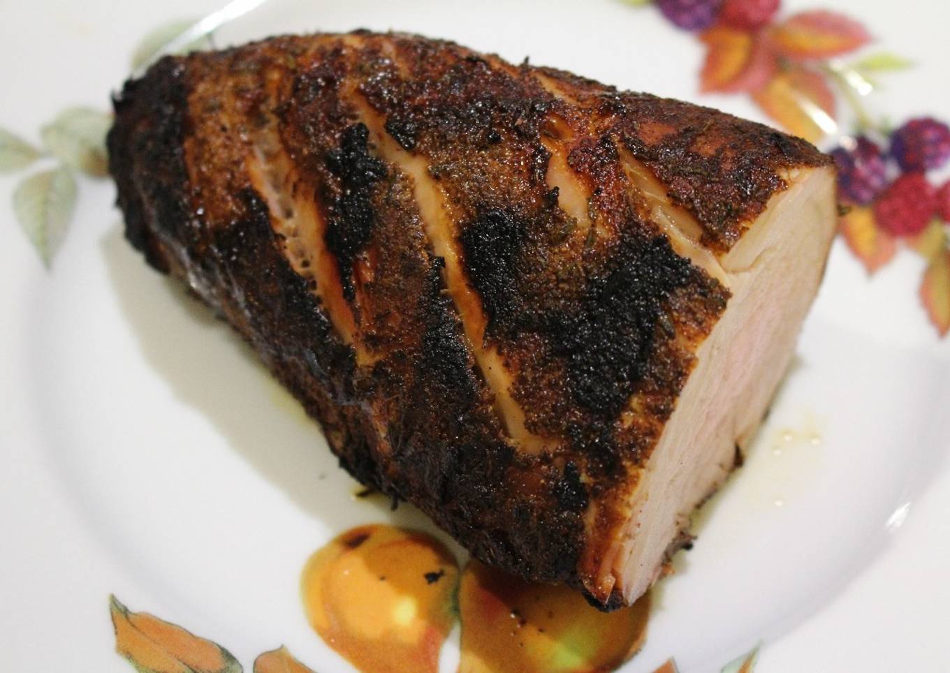 Roast pork with pepper