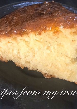 A picture of REVANI CAKE (Greek coconut cake).