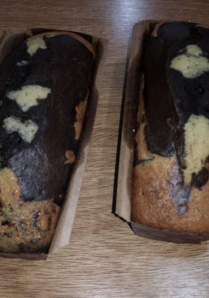 Una foto de Budín marmolado