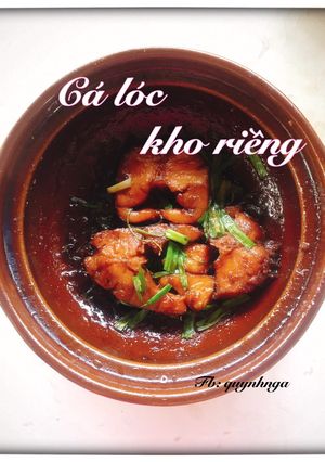 Hình của món Cá lóc kho riềng.