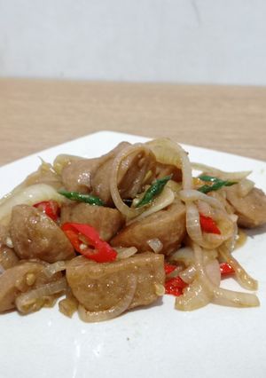 Foto resep Bakso Saos Teriyaki