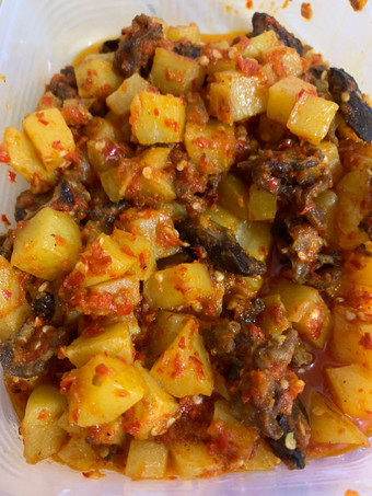 Resep SAMBAL GORENG KENTANG HATI AMPELA AYAM (Basah) Yang Lezat