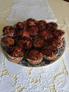 Meggyes-csokis muffin recept fotója