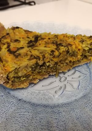 Una foto de Tarta de Acelga, Zanahoria y Atún