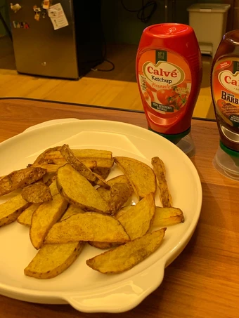 Easy Steps to Make Air fried potato wedges the Delicious Really delicious