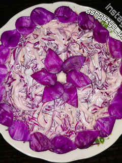 عکسی از دستور سالاد کلم بنفش 🌸 سالاد مورلاهانا