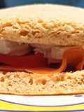 Sándwich de pan de atún microondas