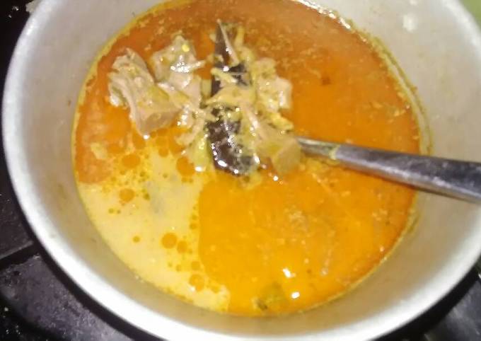 Lodeh tewel(gulai nangka muda)