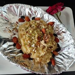 A picture of Semolina and eggs halwa /tasted and healthy/ breakfast for kids.