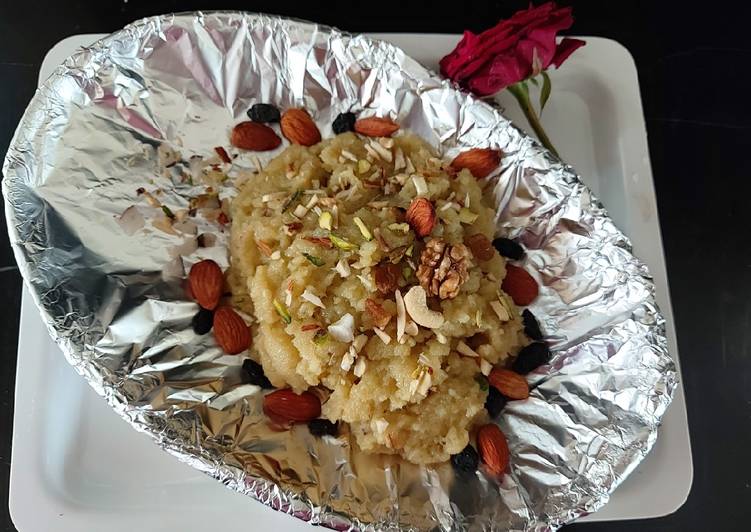 Recipe of Any-night-of-the-week Semolina and eggs halwa /tasted and healthy/ breakfast for kids