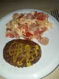 Ensalada de repollo y salchichas con Paty express
