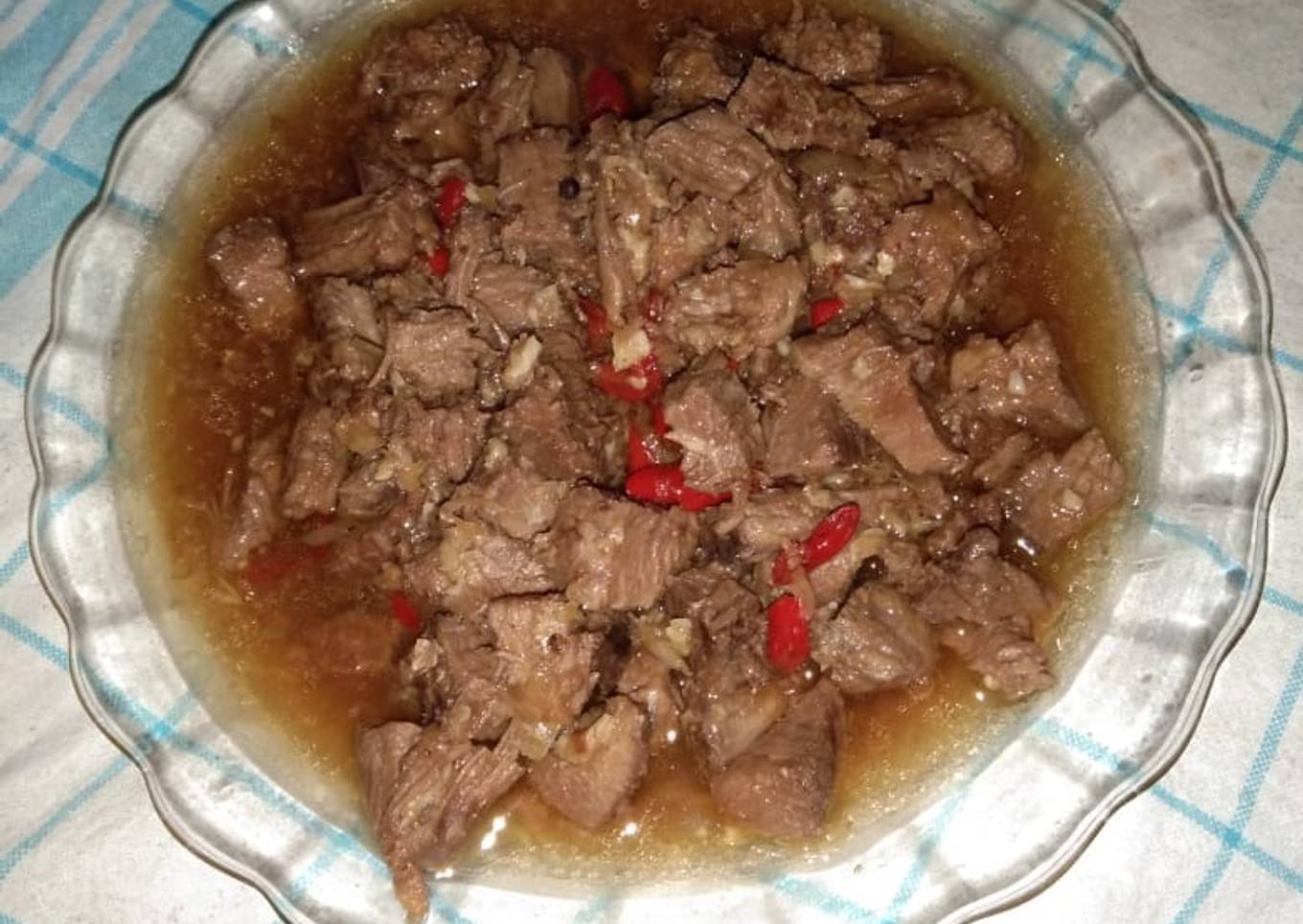 Oseng Daging Sapi Saos Tiram