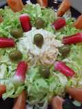 Ensalada de col china y rábano negro
