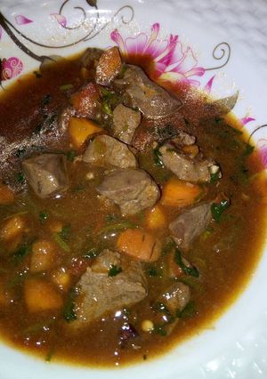 A picture of Stewed Liver for Supper.