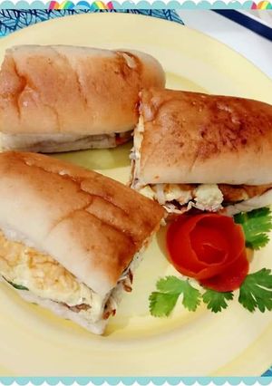 A picture of #Anday_Wala_Burger/ #Bun_Kabab!! #RamadanKiTayari.