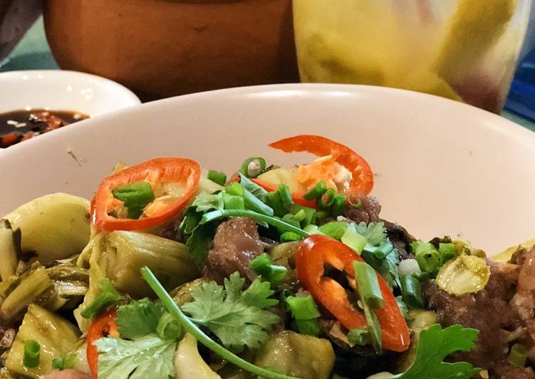 Gân bò xào dưa cải hình đại diện món