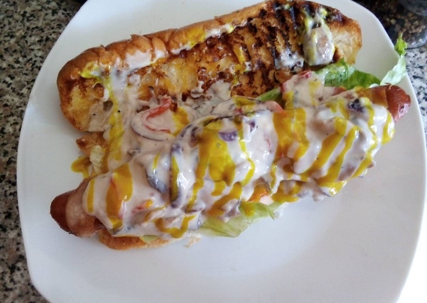 Hot dog mess