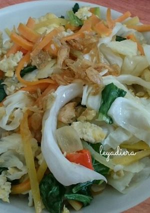 Foto resep Tumis warna warni (kol wortel sawi telor)