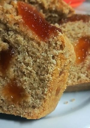 Una foto de Budín integral de vainilla y membrillo