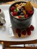 🥞🍯 Healthy breakfast avoine chia ☕️ fruits rouges 🍓🍒🫐