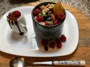 Une photo de recette avec flocons avoine